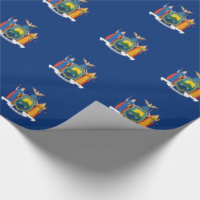 New Yorks statsflagga Presentpapper (Hörn)