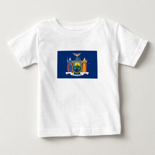 New Yorks statsflagga T Shirt (Framsida)