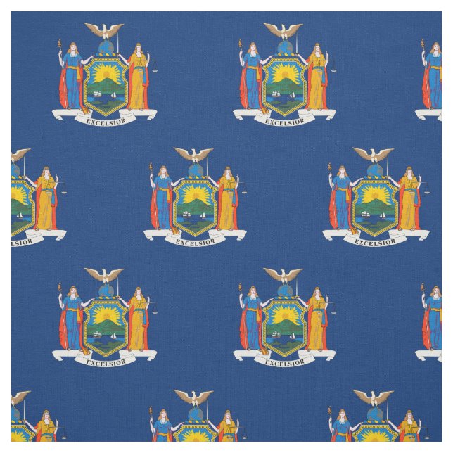 New Yorks statsflagga Tyg (Provkarta)