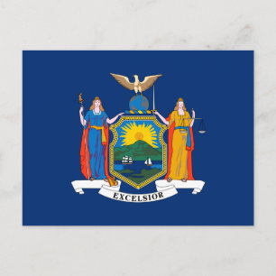 New Yorks statsflagga Vykort