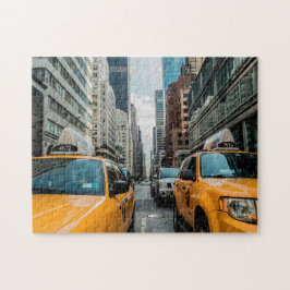 New Yorks taxibilar. Pussel