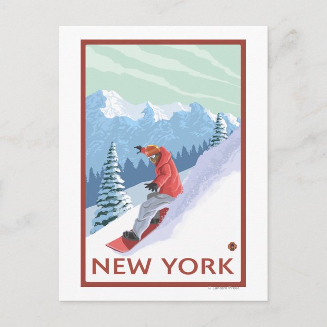 New YorkSnowboarder Scene Vykort (Framsida)