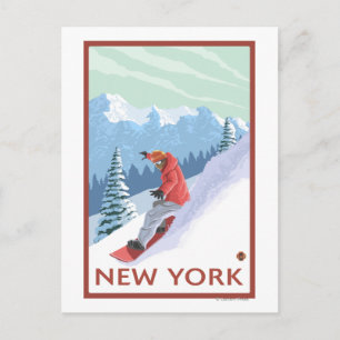 New YorkSnowboarder Scene Vykort