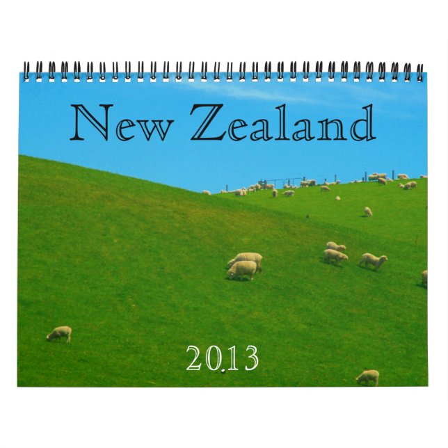New Zealand 2013 kalender (Omslag)