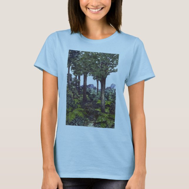 New Zealand Bush, av Lynda Vugler Tee (Framsida)