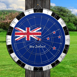 New Zealand Dartboard, play board, N. Zealand Flag Darttavla