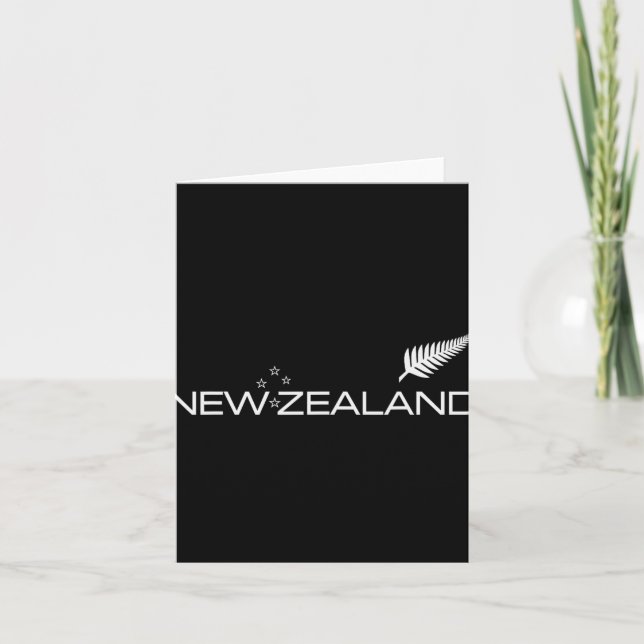 New Zealand Fern Flag Athletic Srts Style Tee  Kort (Framsida)