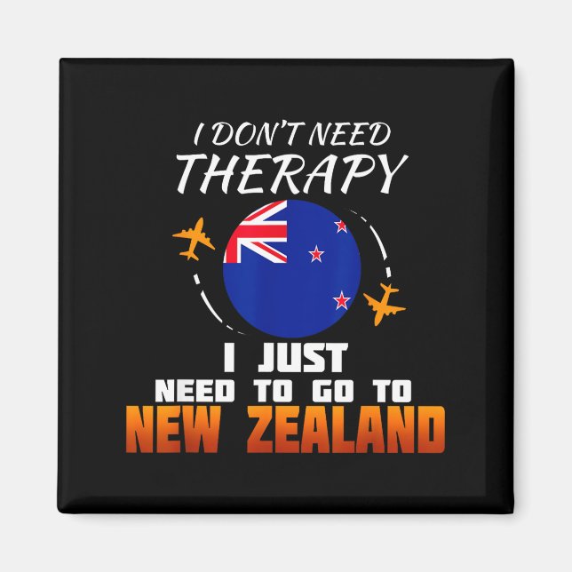 New Zealand Flag I Vacation I Funny New Zealand  Magnet (Framsidan)