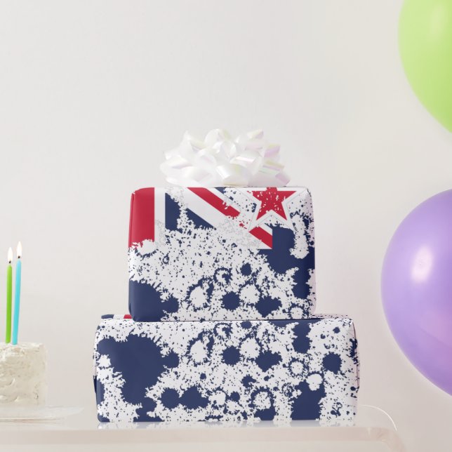 New Zealand FLAG KCALIMA effect by Masanser Presentpapper (Festgåvor)