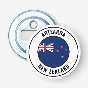 New Zealand Flagga Gorgous Patriotic Flaska Open Flasköppnare
