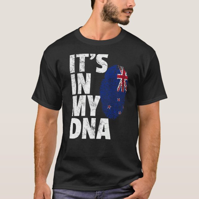 New Zealand Flagga Pride Land Home Nation Family T Shirt (Framsida)