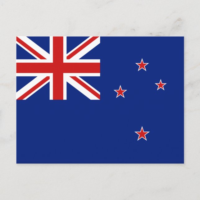 New Zealand Flagga vycard Vykort (Framsida)