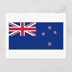 New Zealand Flagga vycard Vykort