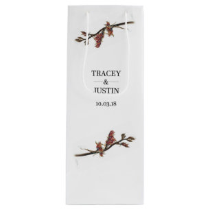 New Zealand Flax Flower Vin Flaska Gift Bag