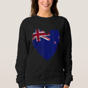 New Zealand Heart New Zealand Flagga New Zealand P T Shirt