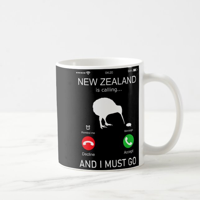 New Zealand Is Calling And I Must Go, Zealand Funn Kaffemugg (Höger)