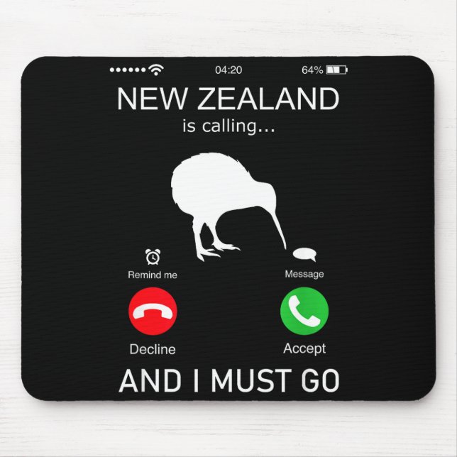New Zealand Is Calling And I Must Go, Zealand Funn Musmatta (Framsidan)
