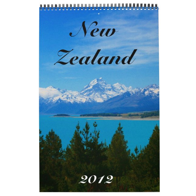 New Zealand kalender 2012 (Omslag)