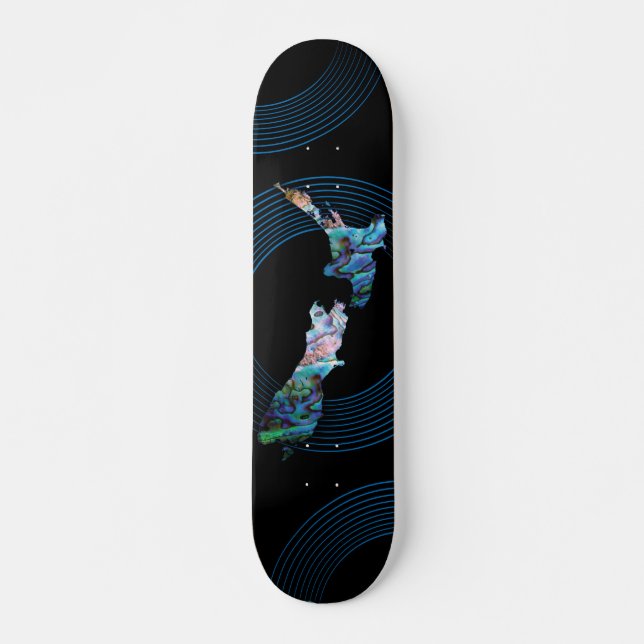 NEW ZEALAND KARTA PAUA SKATEBOARD (Framsida)
