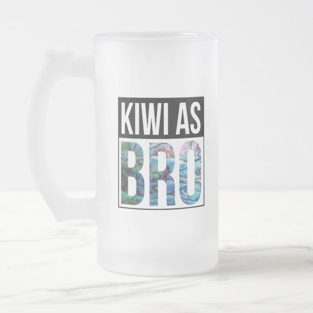 NEW ZEALAND KIWI AS BRO PAUA FROSTAT ÖLGLAS (Vänster)