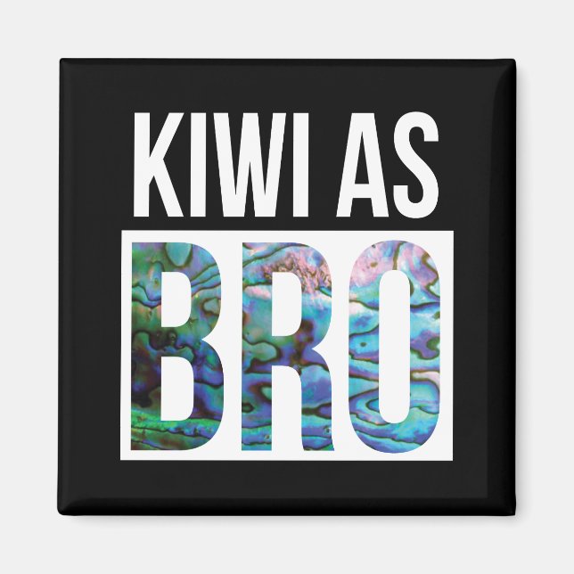 NEW ZEALAND KIWI AS BRO PAUA MAGNET (Framsidan)
