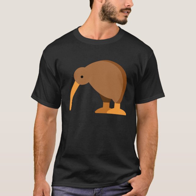 New Zealand Kiwi Bird Animal Wildlife  5 T Shirt (Framsida)