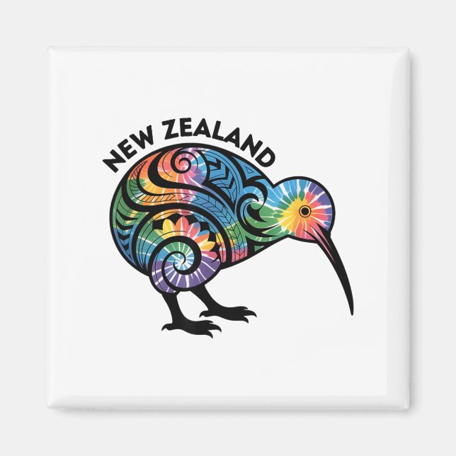 New Zealand Kiwi Bird  Magnet (Framsidan)