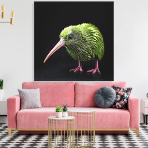 New Zealand Kiwi Canvas Art Print