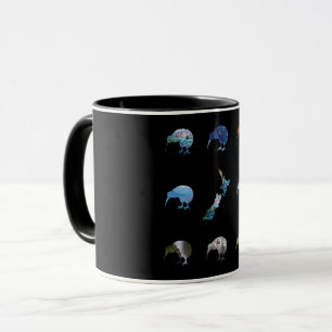 NEW ZEALAND KIWI FERN PAUA MUGG