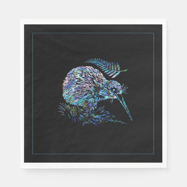 NEW ZEALAND KIWI PAUA NAPKIN PAPPERSSERVETT (Framsidan)