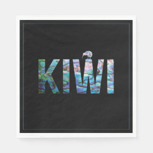 NEW ZEALAND KIWI PAUA NAPKIN PAPPERSSERVETT