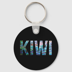 NEW ZEALAND KIWI PAUA NYCKELRING