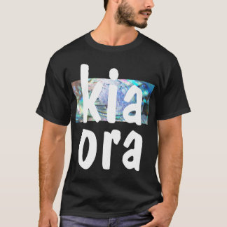 NEW ZEALAND KIWIANA PAUA KIA ORA MAORI NZ KIWI T SHIRT