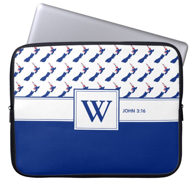 NEW ZEALAND Monogram Laptop Fodral (Framsidan)