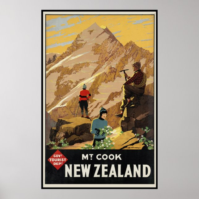 New Zealand Mount Cook Poster (Framsidan)