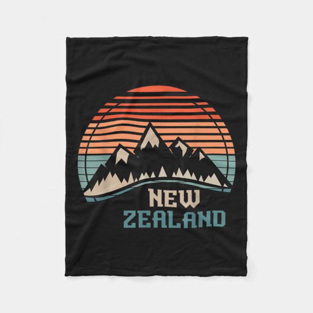 New Zealand Mountain Hiking Gift New Zealand  Fleecefilt (Framsidan)