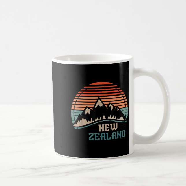 New Zealand Mountain Hiking Gift New Zealand  Kaffemugg (Höger)