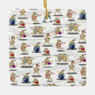 New Zealand Music Mönster Julgransprydnad Keramik