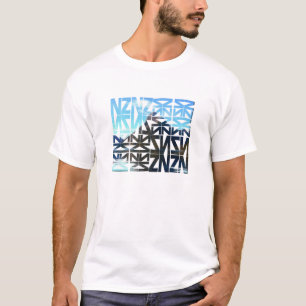New Zealand NZ Miter Peak Puzzle Design Tee