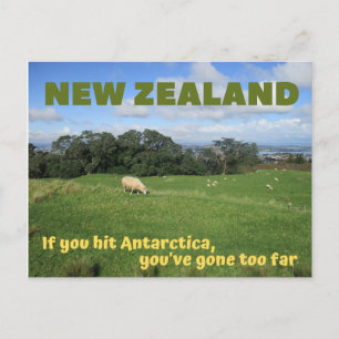 New Zealand Postcard - om du slått ett Antarctica Vykort