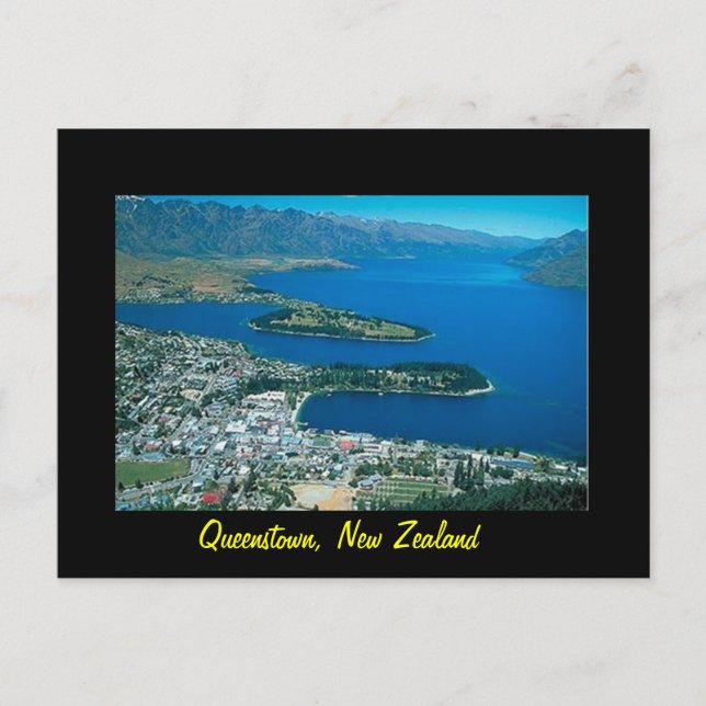 New Zealand Queenstown vycard Vykort (Framsida)
