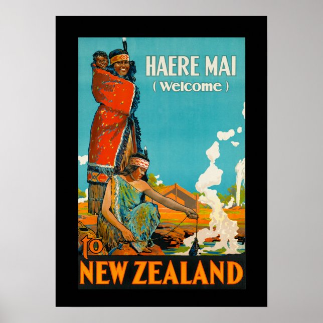 New Zealand Travel Poster (Framsidan)