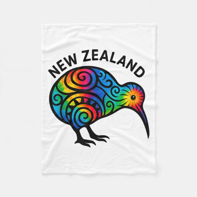 New Zealand Vacation, New Zealand Souvenirs, Kiwi  Fleecefilt (Framsidan)
