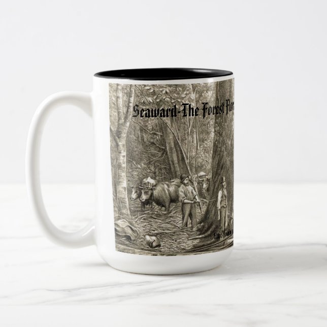 ’New Zealand Vintage Logging’ Två-Tonad Mugg (Vänster)