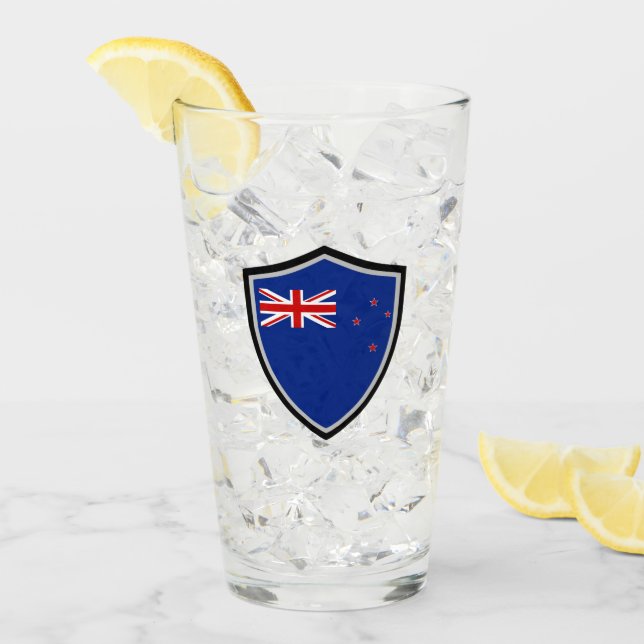 New Zealander flagga Glaskopp (Framsida Ice)