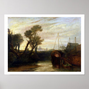 Newark Abbey, 1807 (olja på canvas) Poster
