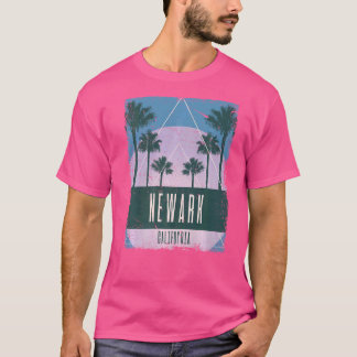Newark California CA Vintage Vaporwave Retro 80s T Shirt