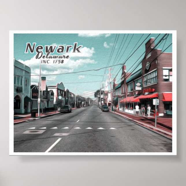 NEWARK DELAWARE POSTER (Framsidan)