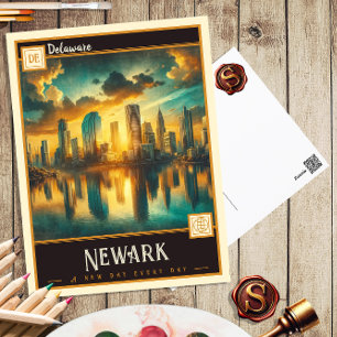 Newark, Delaware Postkort för Vintage Vykort
