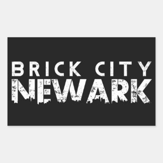 Newark, New jersey - Brick City - STICKERS Rektangulärt Klistermärke